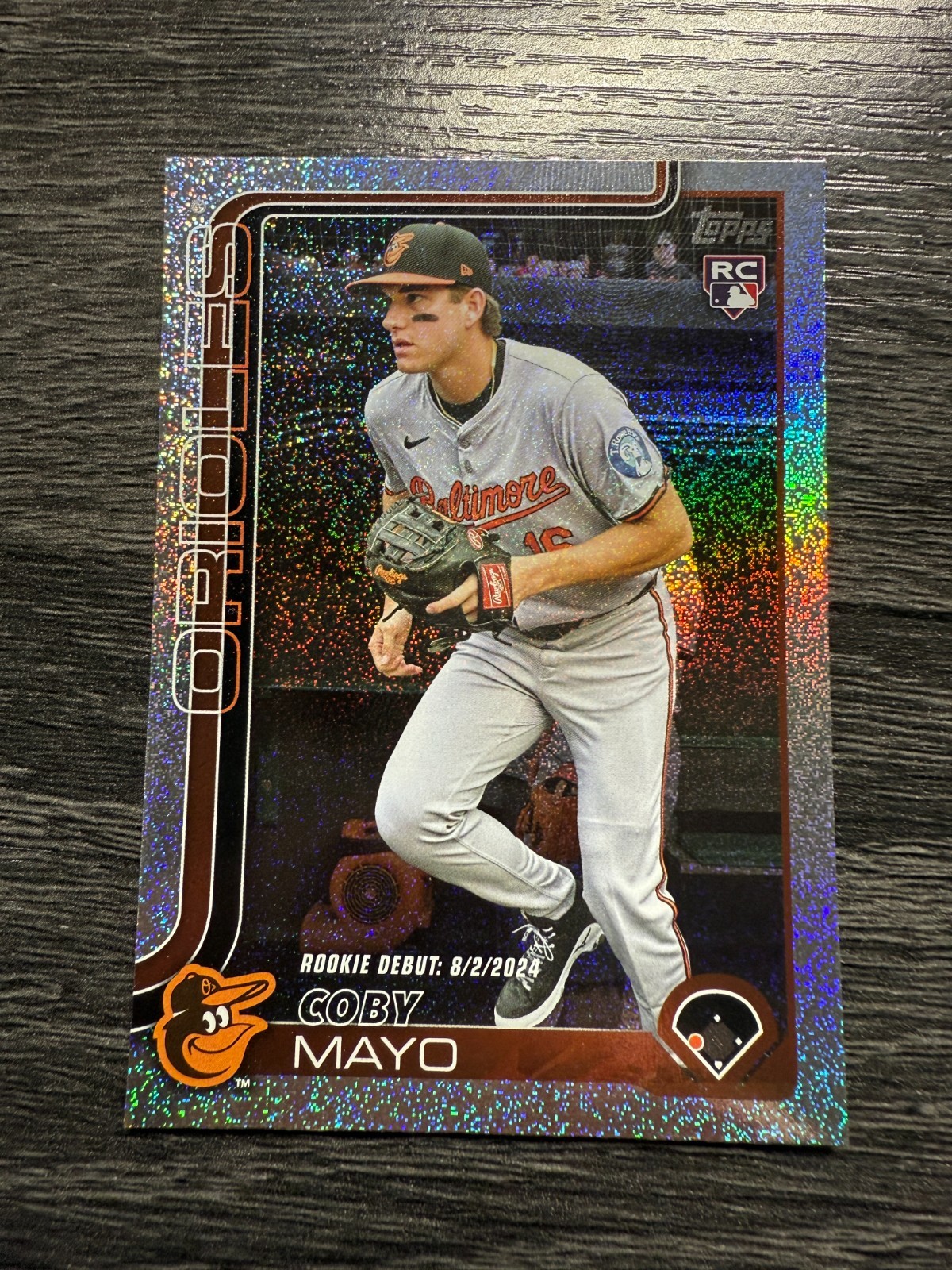 2025 Topps Update Series - Rookie Debut Coby Mayo #US282 (RC) Sand Glitter