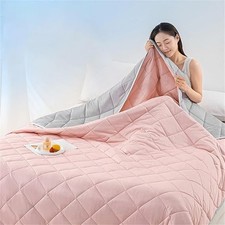 Ice Cooling Blanket for Night Sweats UK Summer Cooling Blankets King Size Double