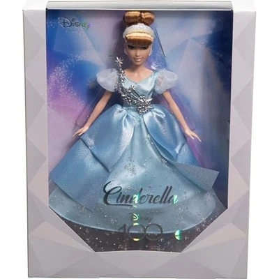 Disney Collector 100 Years of Wonder Cinderella Barbie Doll with Stand - Image 1 of 4