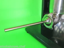 Narrow  Snack Stick tube for Chard sausage stuffer  3/8" OD x 2" base