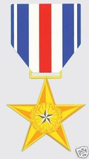 8 cm 2 adesivi sticker decalcomania colore silver star militare guerra medaglia F2905