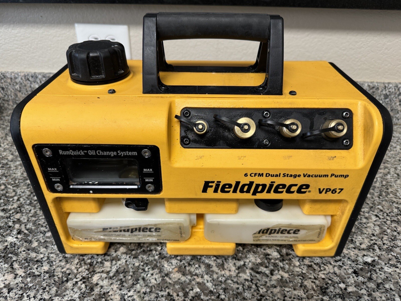Fieldpiece VP67 6 CFM Dual Stage Vacuum Pump 872641004828 eBay