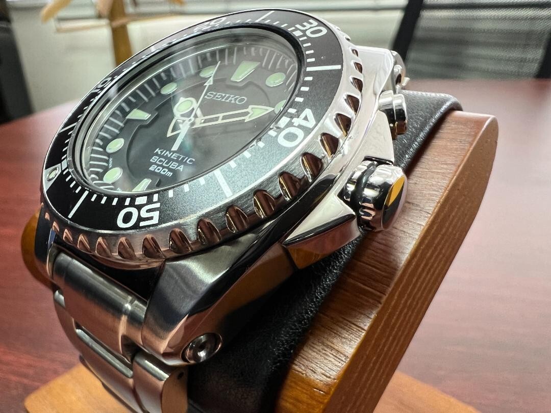 Seiko Kinetic Prospex Automatic Watch Men's 200m SCUBA 5M62 Seiko Kinetic Prospex Automatic Watch Men's 200m SCUBA 5M62