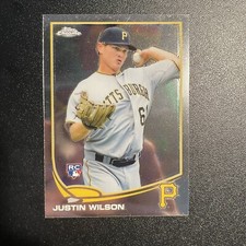 2013 Topps Chrome #151 JUSTIN WILSON RC Pittsburgh Pirates B3