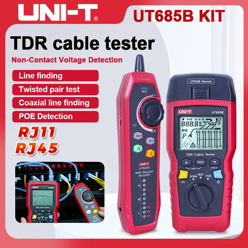 GOECO Tester Per Cavi Di Rete RJ11 RJ45 USB BNC Per Tracciamento Cavi Lan Utp Stp Batteria Non Inclusa 92135501