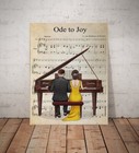 Personalized Piano Couple Poster - Ode To Yoy Song - poster no frame