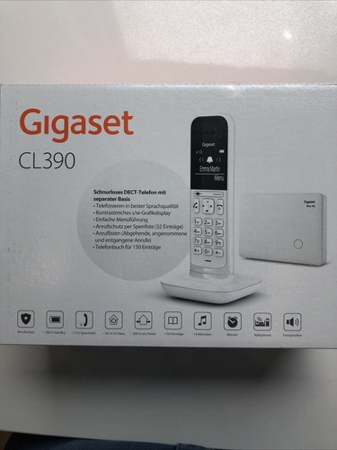 GIGASET CL390 Lucent White + US Converter - Zdjęcie 2 z 6