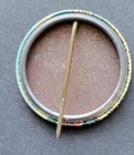 Portrait of a Victorian Woman with Umbrella. Pinback Button. 1.5". Vintage. 1965 — photo 2