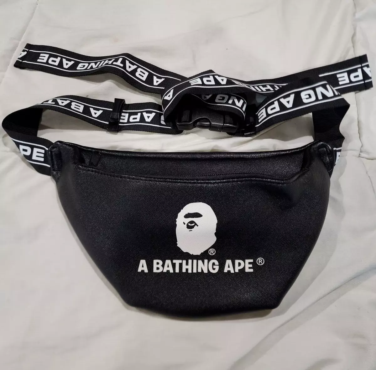 BAPE Waist Pouch Bag Fanny Pack Belt Bag SS 2019 Black a Bathing APE Stussy