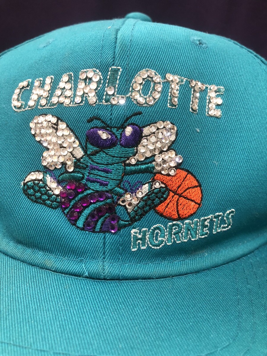 Charlotte Hornets サイン入りキャップ Vintage Original 1990's Charlotte Hornets Cap Hat with