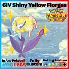✨ Shiny Yellow Florges 6IV ✨ Pokemon Scarlet & Violet 🚀 Fast 🚀