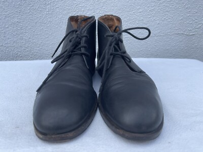 その他 san $350 FRYE Sam 82295 Men US 9.5 Lace Up Ankle Black Leather Boots X