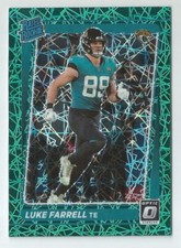 2021 Panini Donruss Optic Luke Farrell RC Green Velocity Rookie Jaguars # 287
