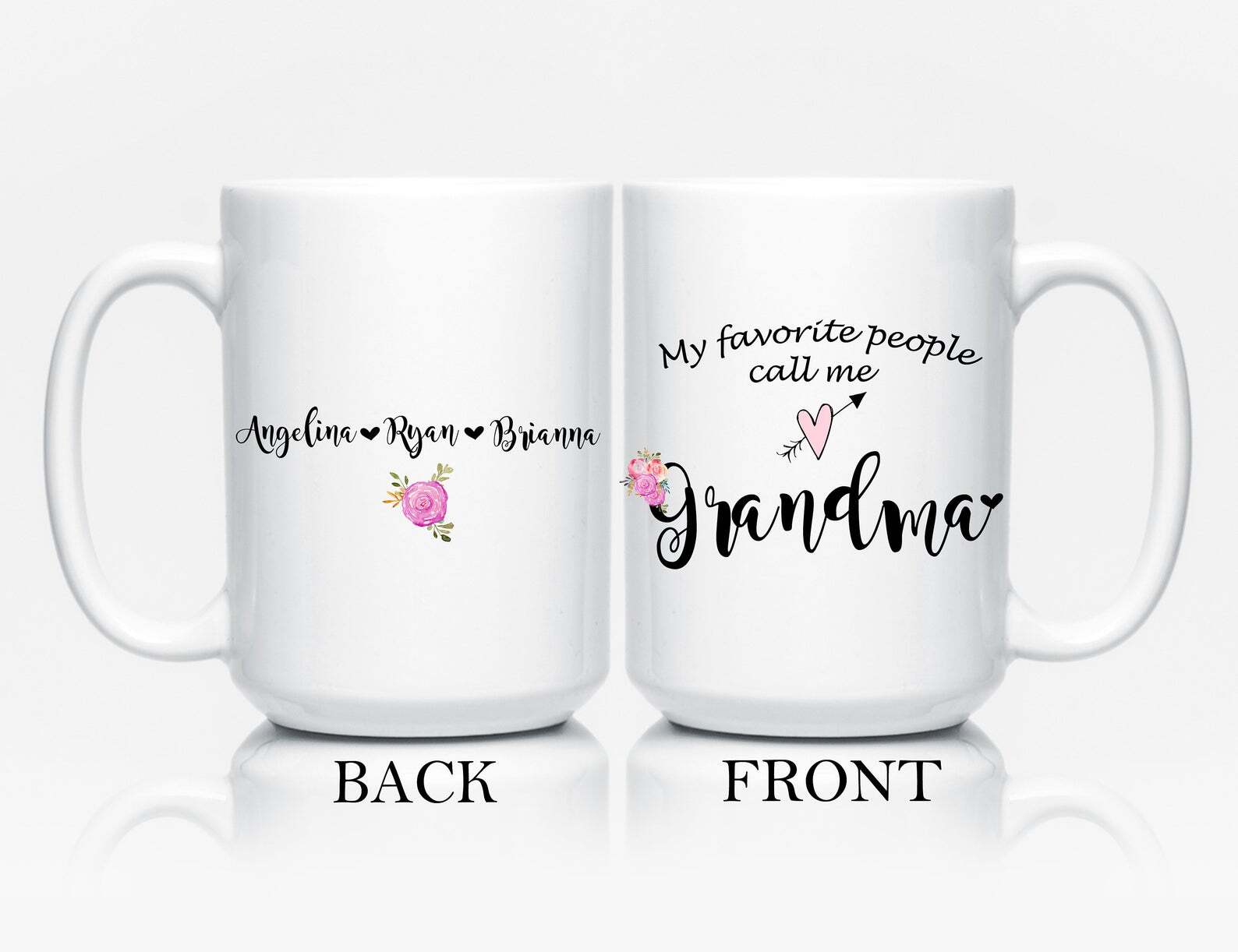 Grandma Mug My Favorite People Call Me Grandma Personalized Mug For Nana Mothers