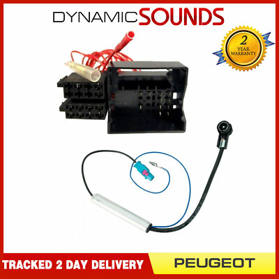 Car CD Radio ISO Wiring Harness Aadaptor Fitting Kit for PEUGEOT 407
