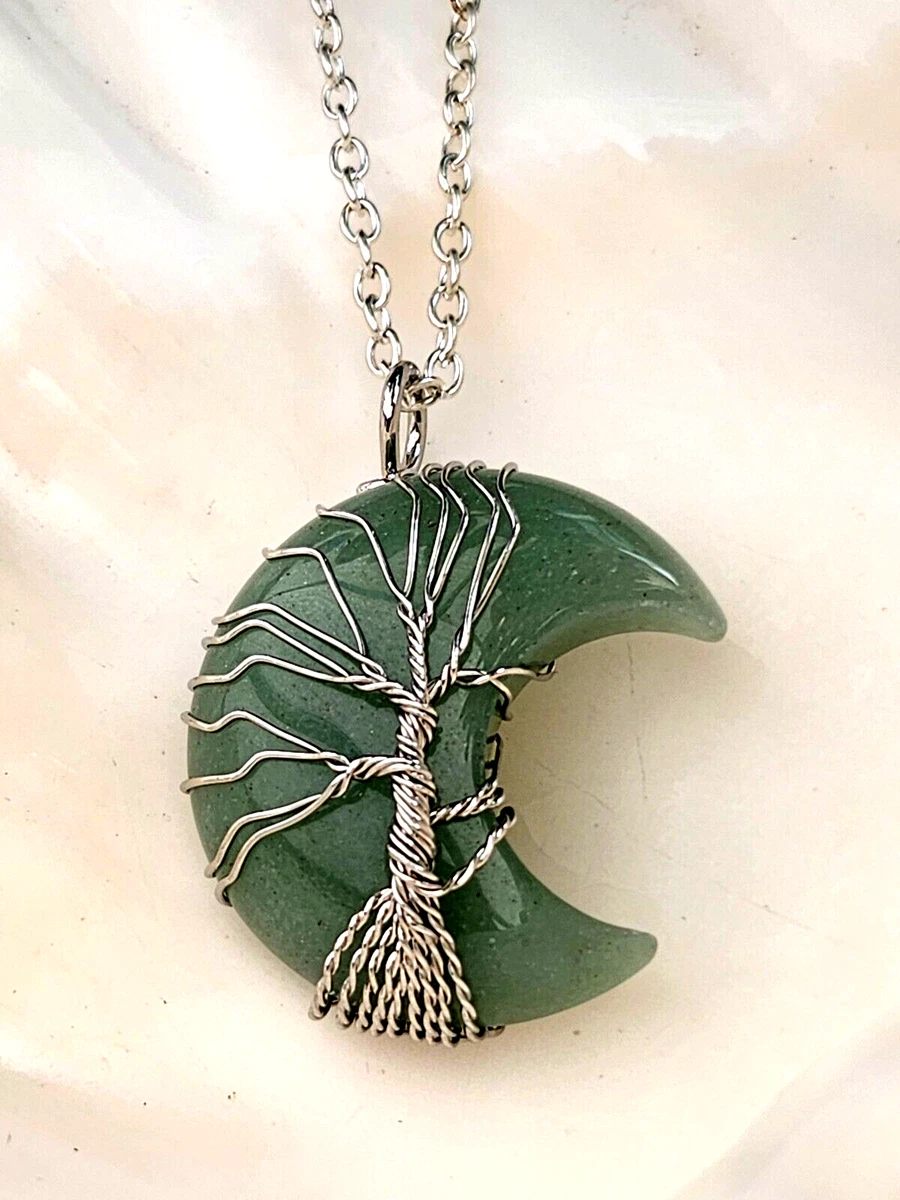 Jade moon pendant deals