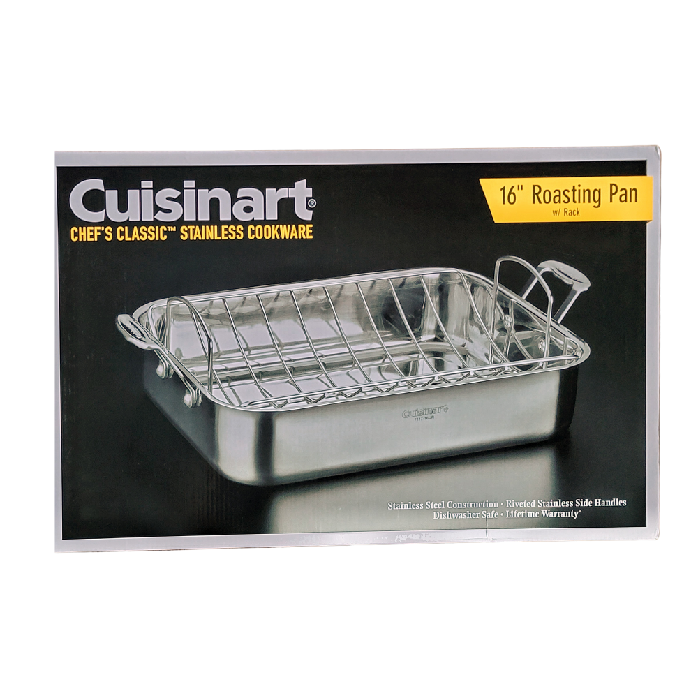 CUISINART Classic Stainless Roasting Pan | 7117-16URP1 | NEW | FREESHIP | AUTH