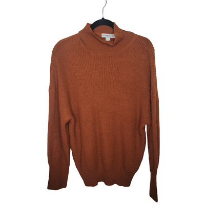 LOVE Change Italy | Loose Knit Sweater | Cinnamon Color | Stretchy | Size XL