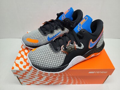 NIKE Men's Renew Elevate II Basketball Shoes Black Orange CW3406 003. Size 10