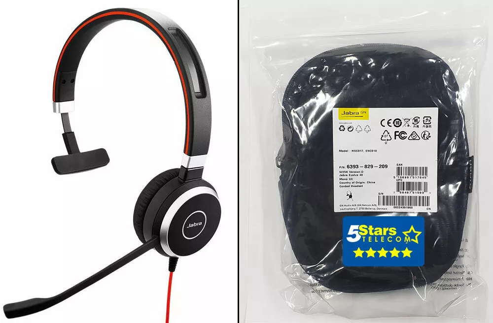 Jabra Evolve 40 , USB-A Professional Wired Headset, Stereo. | Jawa