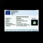 6.04 Ct Natural Ethiopian Opal IGI Certified Light Orange Trillion Cabochon Cut — photo 2