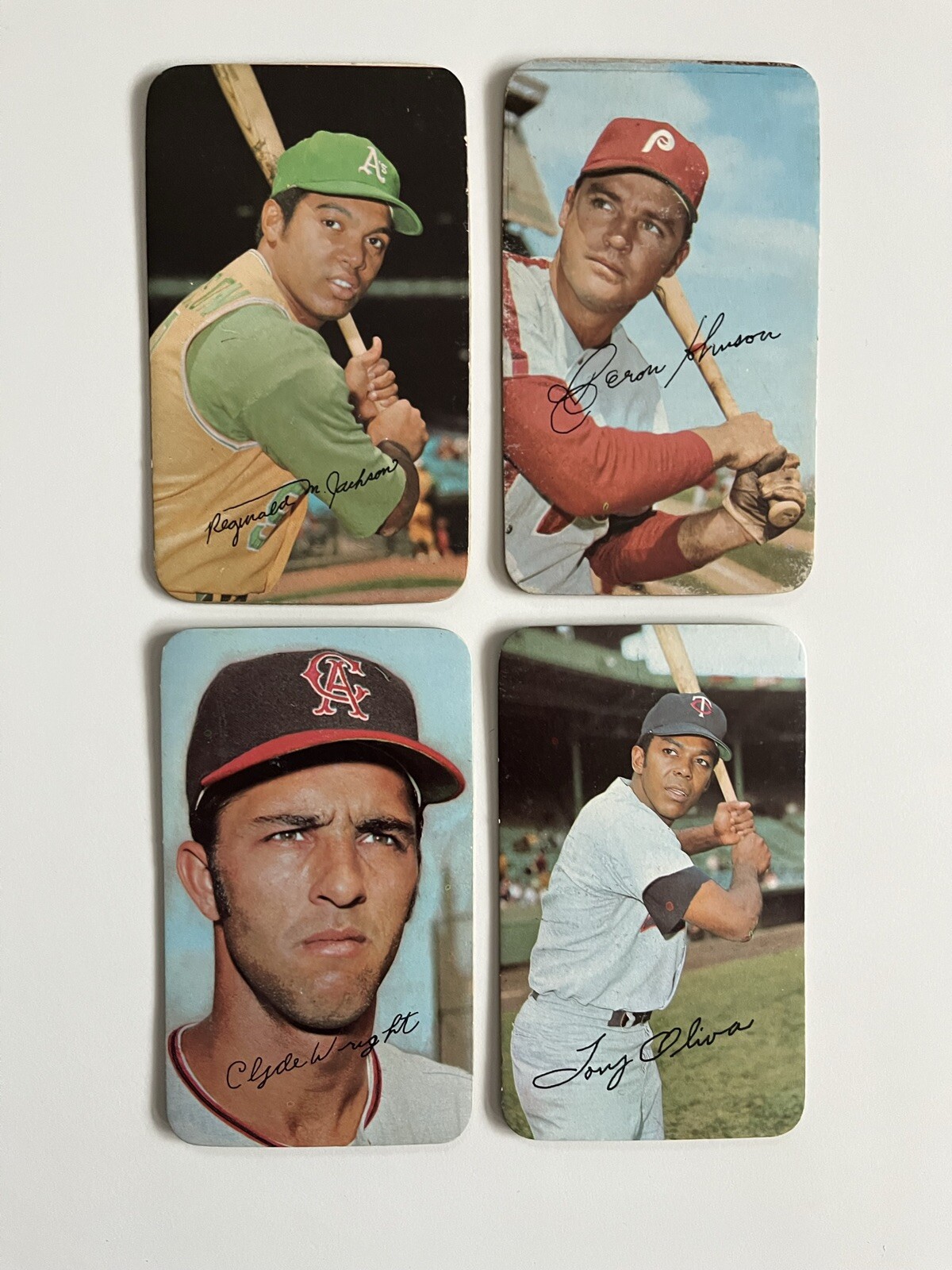 1971 topps super baseball cards lot 4 Cards Reggie Jackson eBay