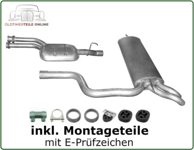 Auspuffanlage Mercedes Benz E-Klasse S210 E280 E320 E420 E430 Mittel + Endtopf