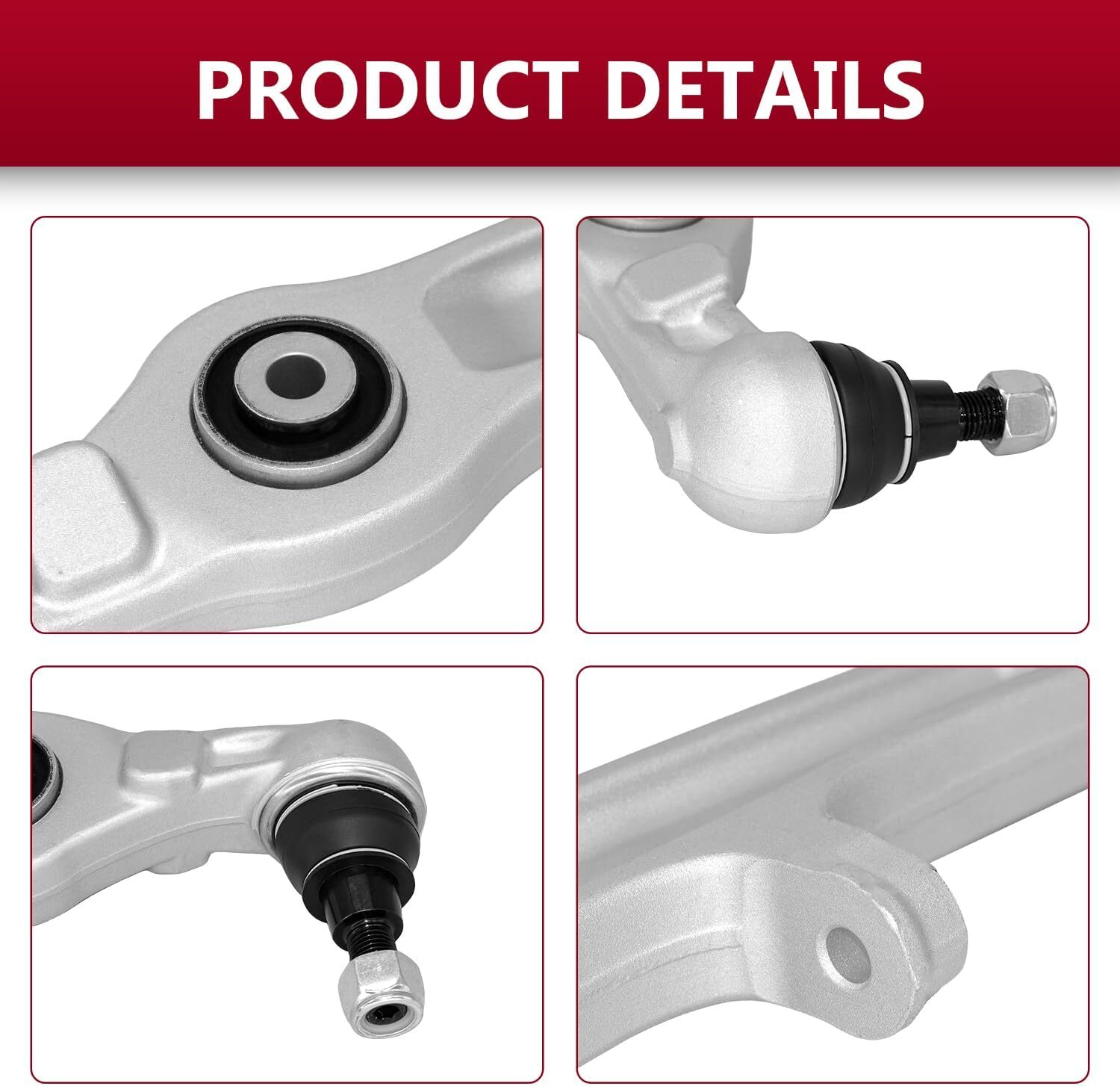 14Pcs Control Arms Tie Rod Upper Lower For 2004-19 Bentley Gt, Gtc & Flying Spur