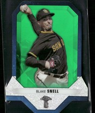 2021 Topps Chrome Ben Baller Diamond Die-Cuts #BD-5 Blake Snell Green /99 Padres