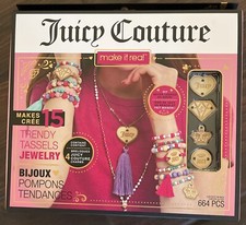 NEW Make It Real Juicy Couture Trendy Tassels Bracelet Making Kit - Kids Jewelry