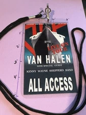 Van Halen Commemorative 2015 Tour Their Last Tour Ever! Backstage Pass