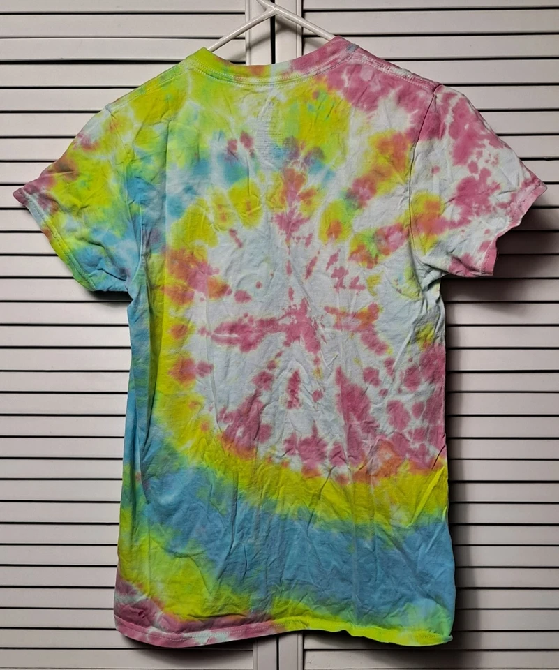 George Tie Dye T Shirt Festival Trendy Tee Short Sleeve 100% Cotton Size S VGPOC - Image 3 of 3