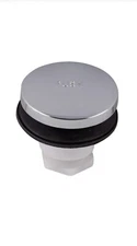 EZ-FLO ABS Tip-Toe Drain Stopper with Rubber Seal, 3/8 Inch Thread, Chrome Pl...
