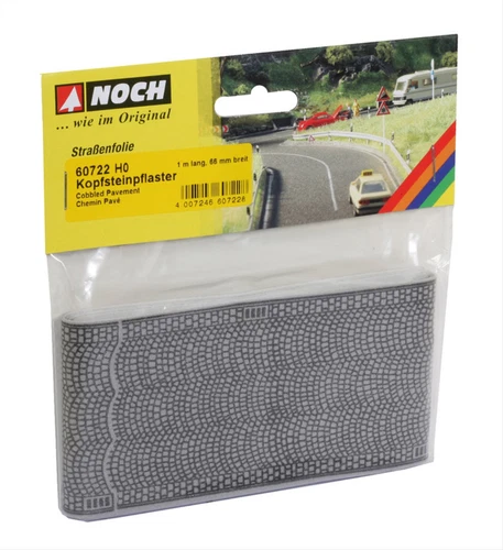60722 Noch HO Kopfsteinpflaster (140,76 €/1qm) 100 x 6,6 cm, GMK Modelleisenbahn