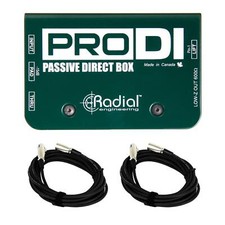 Radial Engineering ProDI Direct Box Bundle with XLR Cables