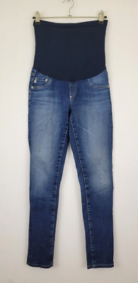 AG Maternity Full Panel Skinny Legging Ankle Jean, Medium Wash - Size 27