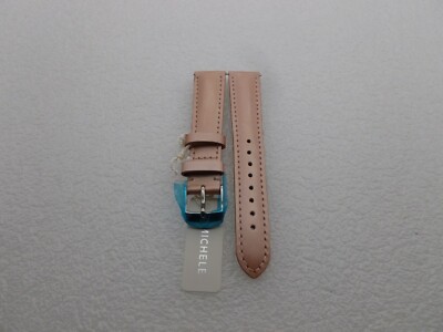 New Michele 16mm Bundle of 3 Leather Watch bands Michele 16mm Quilted Leather Watch Strap - Black | Lyst main image 3