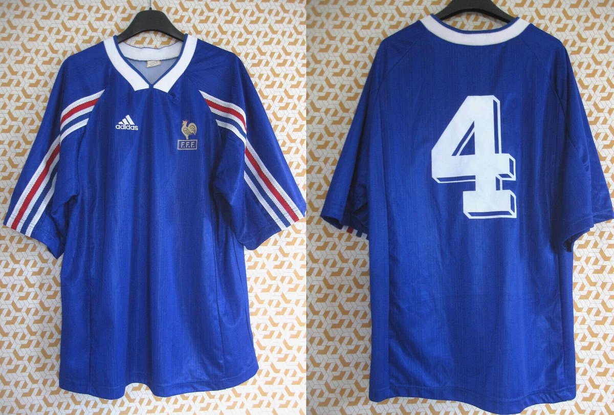 Maillot Entrainement Equipe de France Adidas Tee Shirt Football coton - 4 / M eB