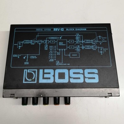 Ems Rack Reverb BOSS RRV-10 Digital Reverb Micro Rack Guitar Effects Unit junk DHL o ...