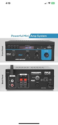 Pyle PCA2 80 Watt Stereo Sound Speaker Receiver Home Audio System (Open Box)
