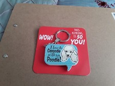 LLAVERO PERRO MASCOTA DIVERSIÓN ME ENCANTA CANOODLE CON MI CANICHE! WOW ESTE LLAVERO ES TAN YO