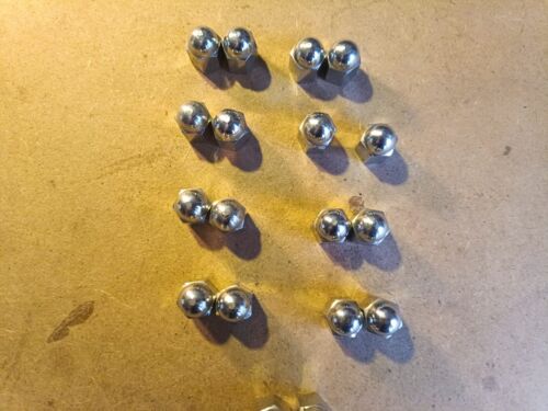NOS Jaguar Cylinder Head Nuts Chrome. Larger Type 1/2" / 13mm. Unused. Pairs.  - Picture 1 of 5