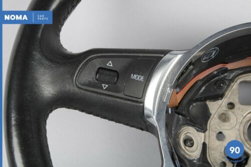 04-05 Audi A8 A8L D3 Quattro Steering Wheel w/ Switch Button 4E0419091 Black OEM - Picture 3 of 6