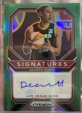 2021 Panini Prizm WNBA Signatures Green Prizm Auto Dearica Hamby Aces