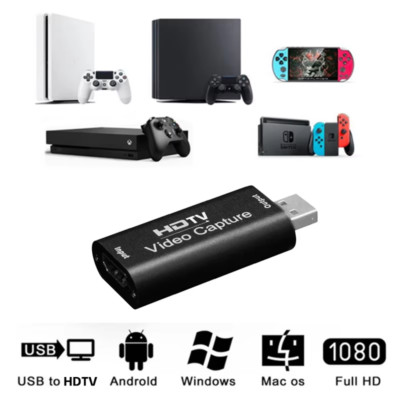 4K Video Capture Card HDMI auf USB Video Grabber HDMI Streaming Recorder Gaming 