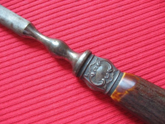 Vintage Sterling Silver 13 1/2" Butchers Sharpening Steel