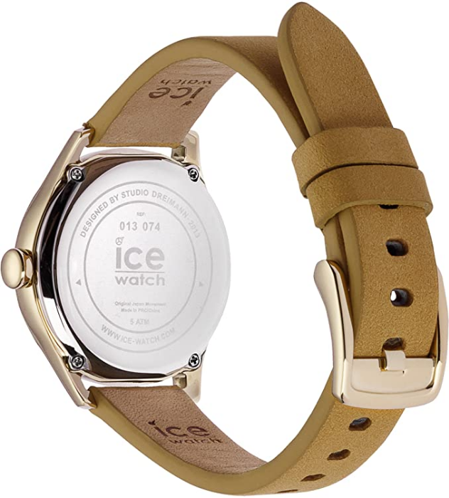 Ice-Watch Ice Time Beige Gold Beige Damenuhr mit Lederarmband