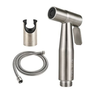 3 Stück Hand Bidet Dusche Shattaf Brause & Schlauch Set Edelstahl