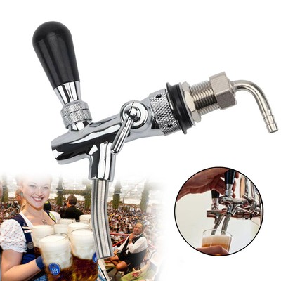 Einstellbare Bier,Zapfhahn Draft Beer Keg Hahn Edelstahl G5/8 Adjustable Bier DE