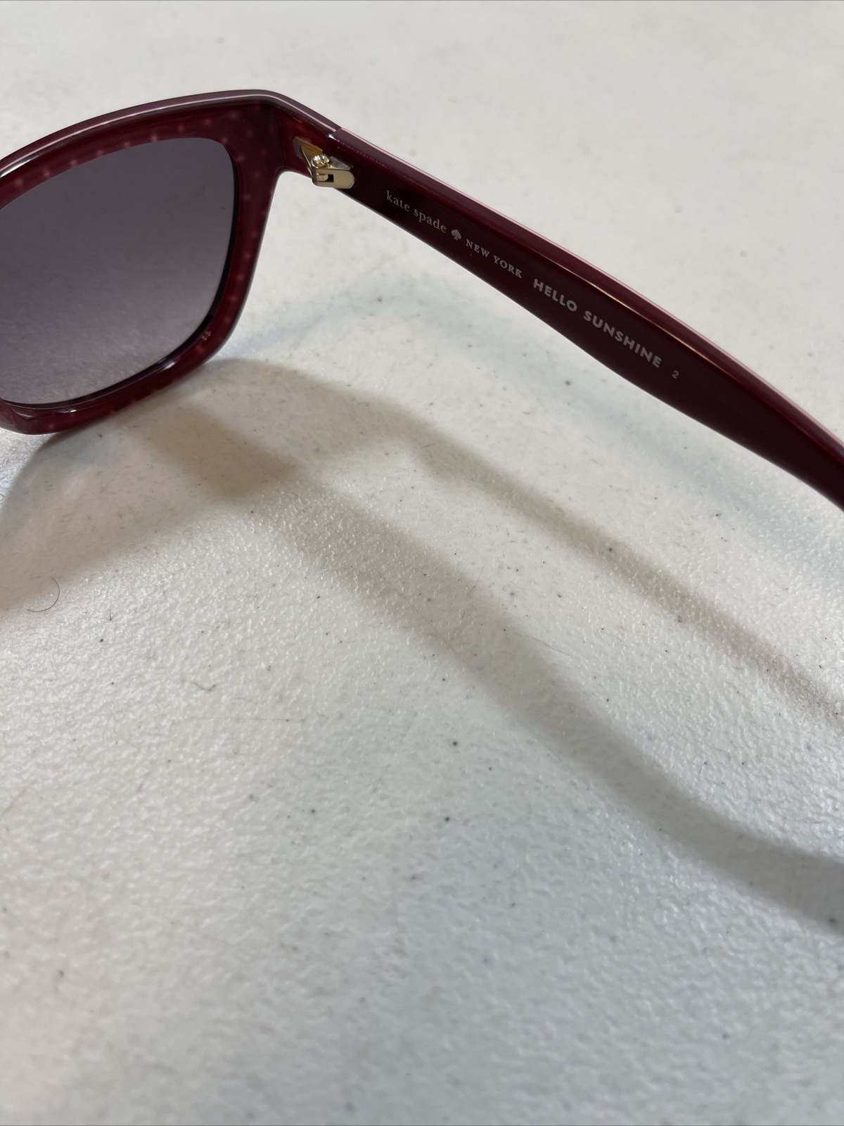 Women KATE SPADE Cat Eye Polka Dot Sunglasses NWT Retro/Vintage